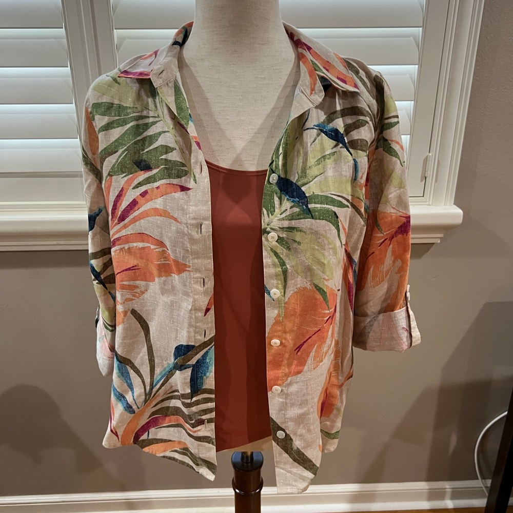 Chico’s no-iron linen shirt